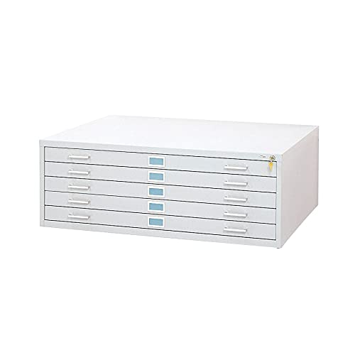 Safco Products 4997WHR Flat File Closed Base for 5-Drawer 4996WHR Flat File, Sold Separately, White