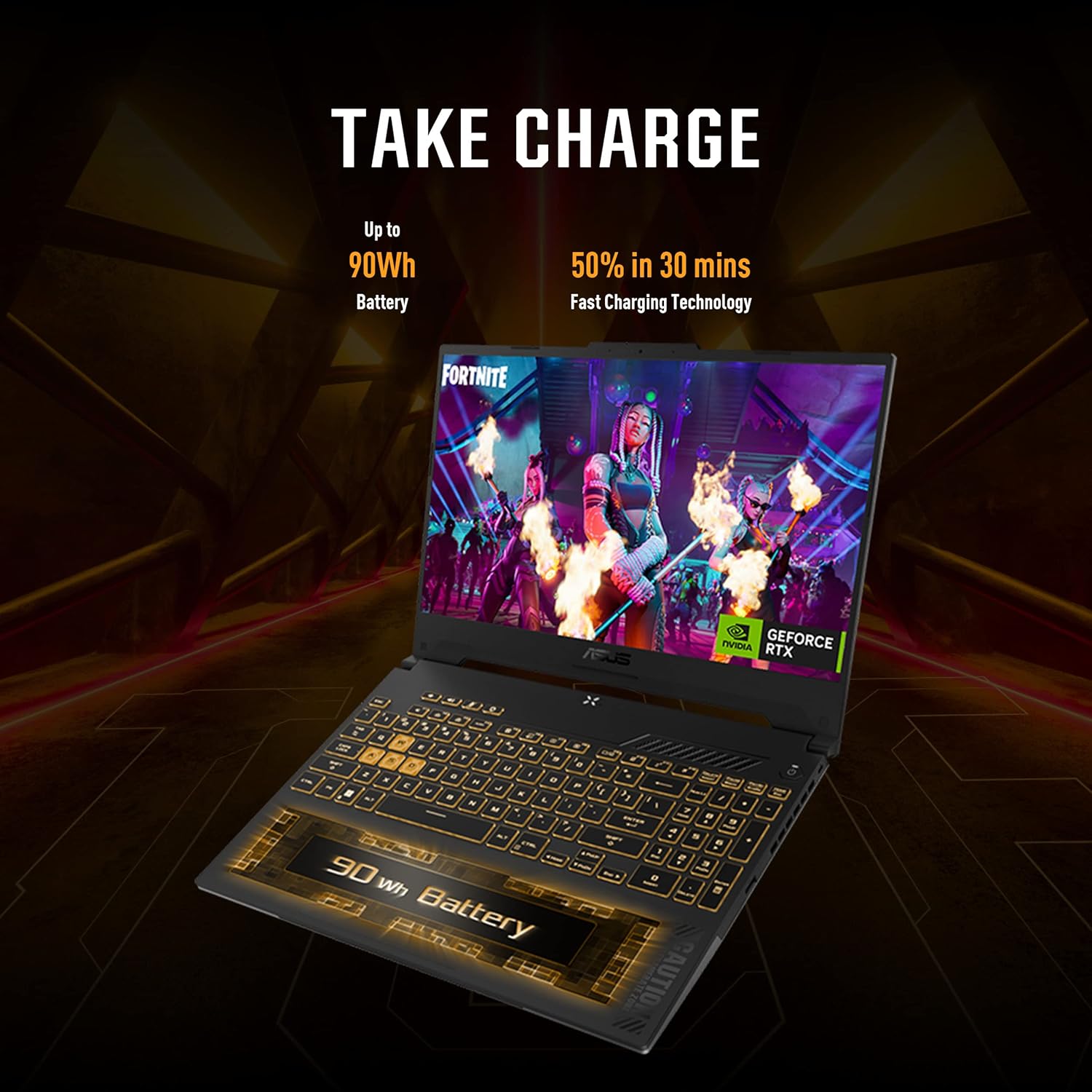 ASUS TUF Gaming F15 (2023) Gaming Laptop, 15.6” FHD 144Hz, 100% sRGB Display, GeForce RTX 4050, Intel Core i5-13500H, 16GB DDR4, 512GB PCIe SSD Gen 4, Wi-Fi 6, Windows 11, FX507VU-ES53