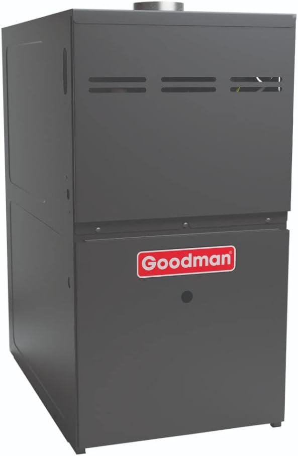 Goodman 2.5 Ton 14.5 SEER2 Single Stage Air Conditioner GSXH503010 and 40,000 BTU 80% AFUE Multi-Speed Gas Furnace GM9S800403AU Upflow System with CAPTA3022A4
