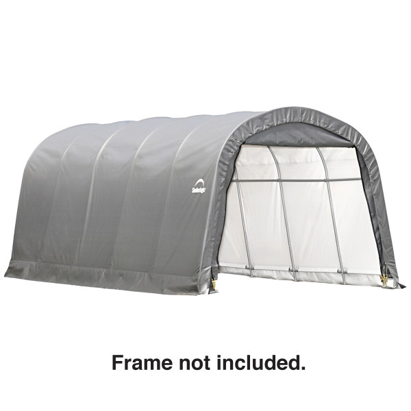 ShelterLogic Garage-in-a-Box 15x40x16 Replacement Cover kit Round 7oz Gray  (Frame not included )