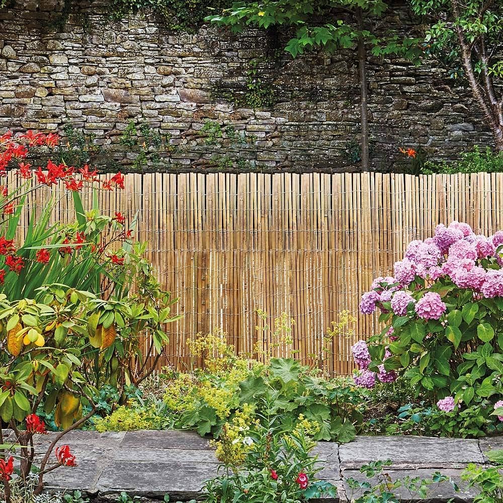MGP Bamboo Slat Rolled Fence, 14'L x 8'H