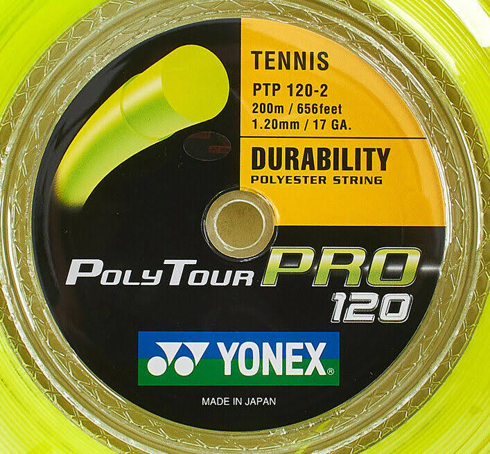 Yonex Poly Tour Pro 17 Tennis String Reel (Yellow)