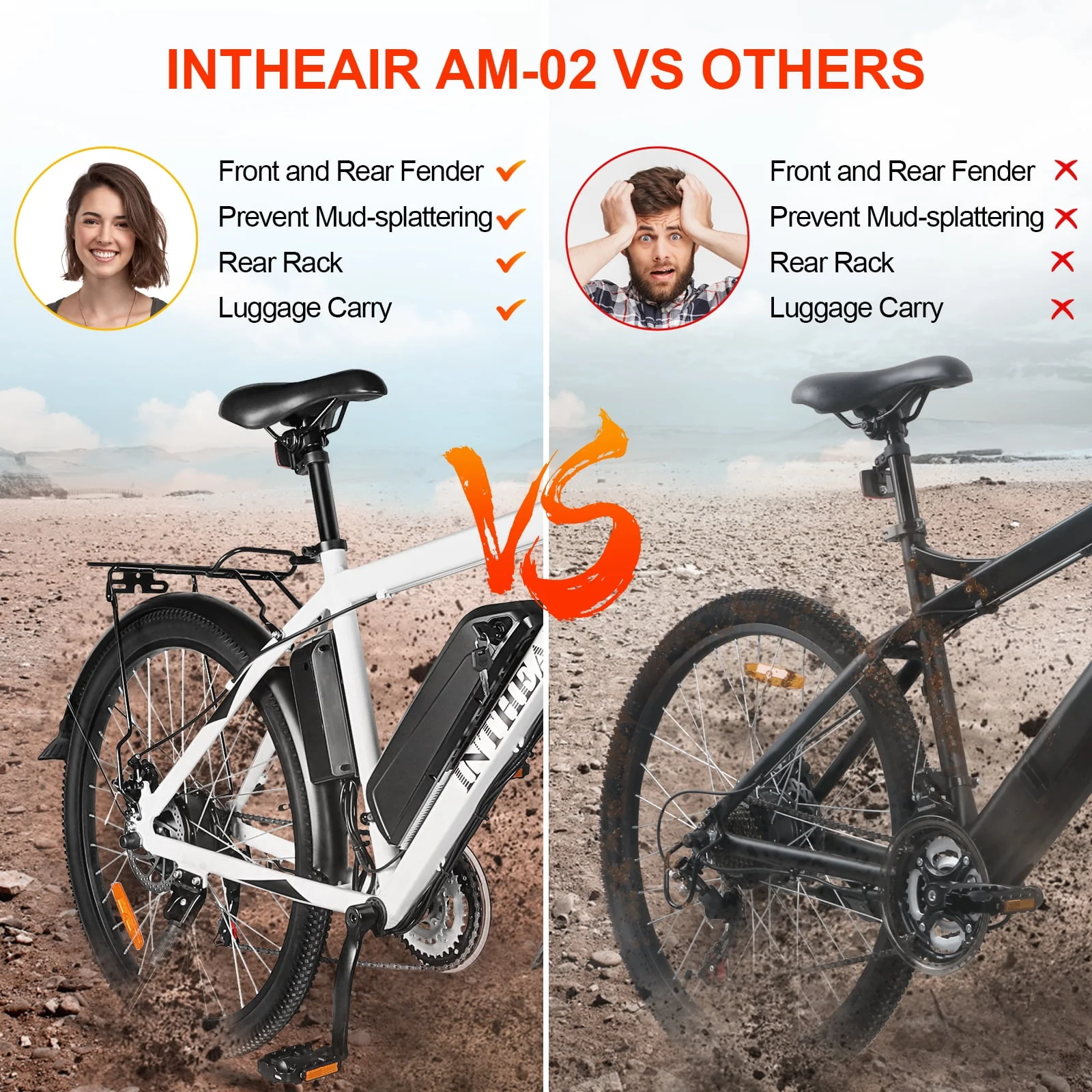 ZNH Electric Bike 26 Electric Mountain Bicycles 350W Motor E bike 21 Speed 36V 10Ah Electric Commuter Bike 20MPH Black Electric Bicycle Ebike
