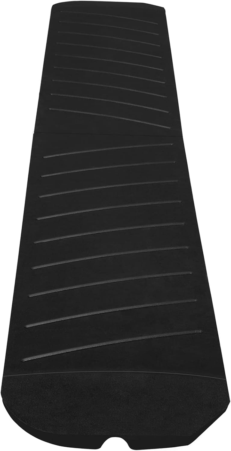 VEVOR Curb Ramp, 2 Pack Rubber Driveway Ramps, Heavy Duty 32000 lbs Weight Capacity Threshold Ramp, 2.6 inch High Curbside Bridge Ramps for Loading Dock Garage Sidewalk, Expandable Full Ramp Set
