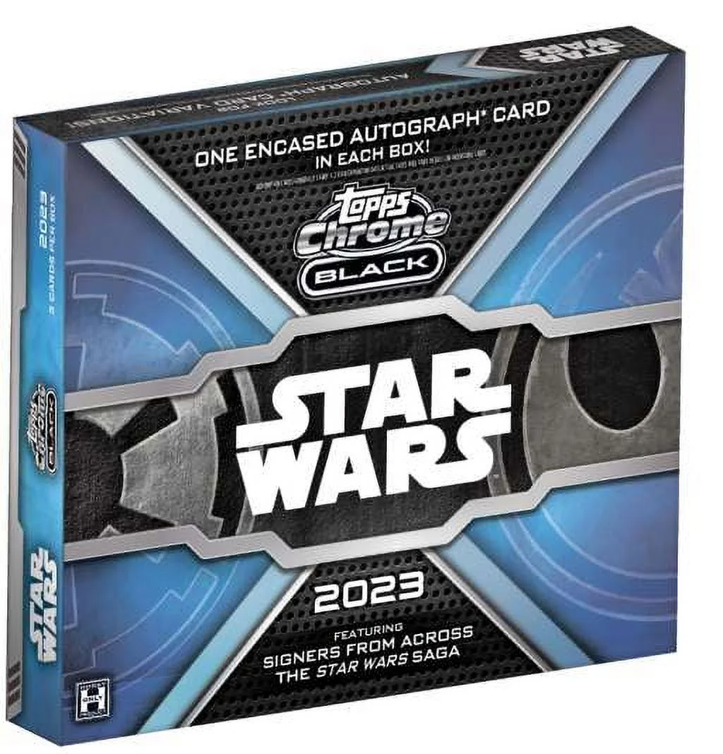 Star Wars 2023 Galaxy 2023 Topps Chrome Black Trading Card HOBBY Box (1 Encased Autograph) - Curated Treasures Market