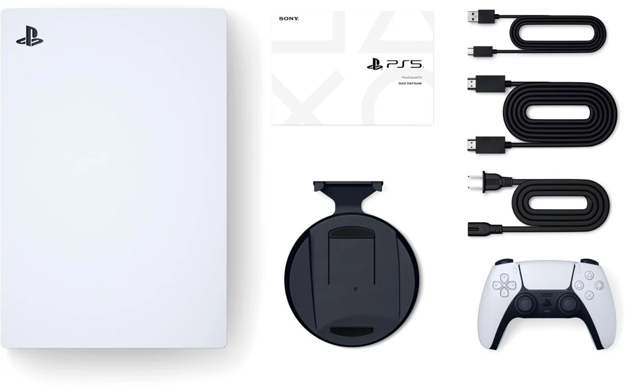 Sony PlayStation 5 Disc Version PS5 Gaming Console, AMD Ryzen Zen 8 Cores CPU 825GB PCIe Gen 4 NVNe SSD with Wireless Controller - Original White