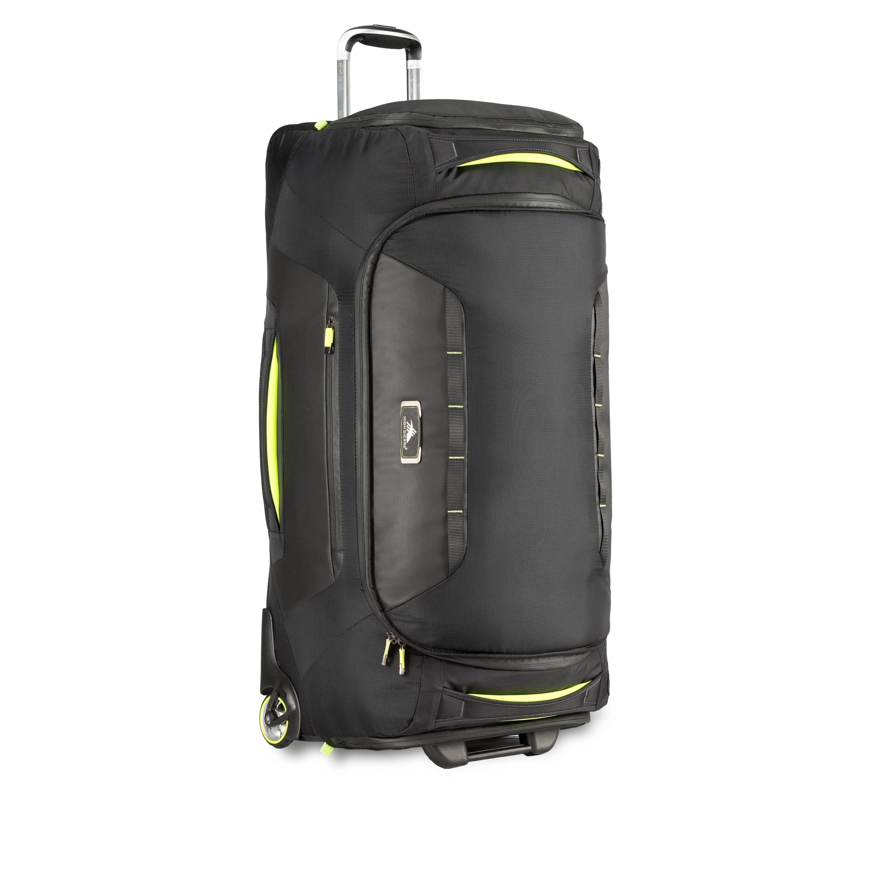 High Sierra Black Zest AT8 34-in. Wheeled Duffel - Megean