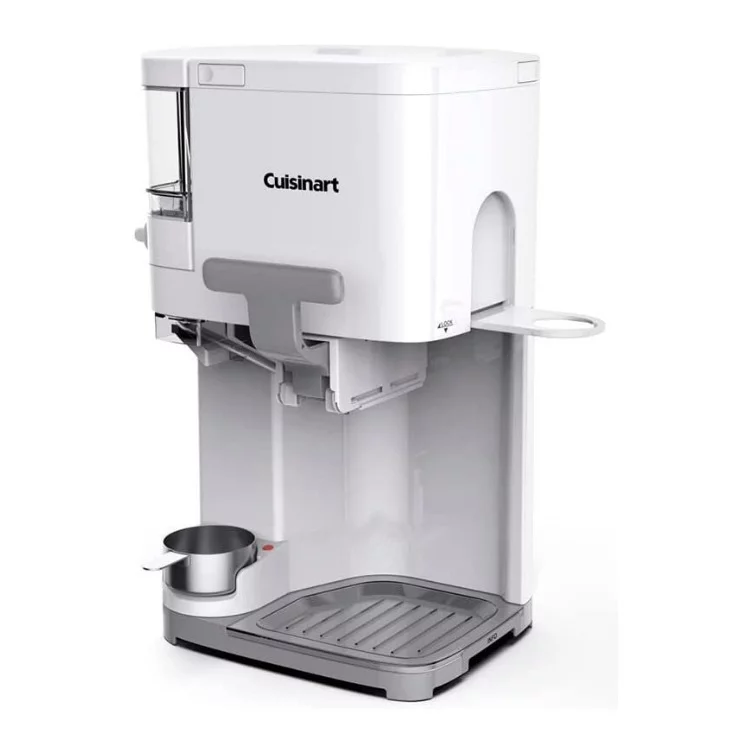 Cuisinart Mix It In Soft Serve Ice Cream Maker (White) w/Paper Cups Bundle