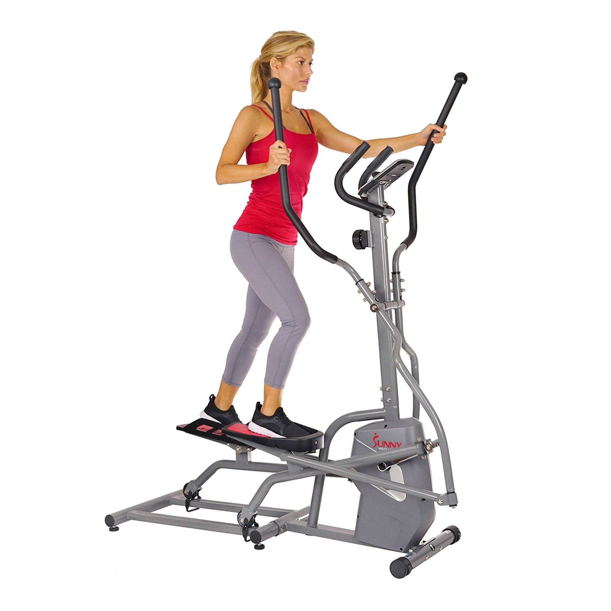 Sunny Health u0026 Fitness Magnetic Elliptical Trainer - Gray