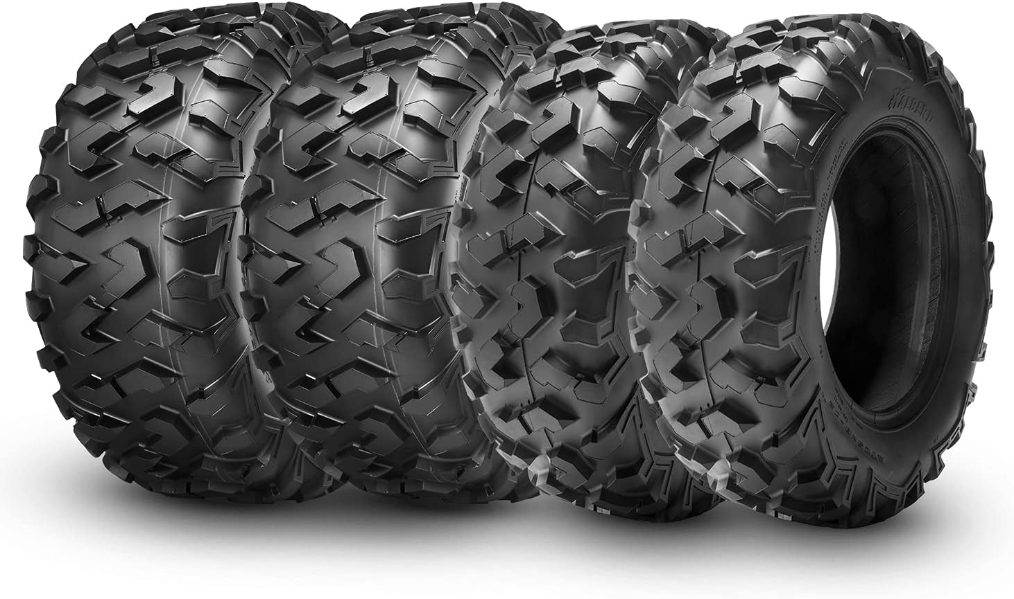 HALBERD ATV Tires, 26x9-12 & 26x11-12 6PR ATV Tires, 17mm All Terrain ATV UTV Off-Road Tires Compatible with Polaris ACE 500 Sportsman 330 450 Arctic Cat Alterra 400 Honda Pioneer 500 520(Set of 4)