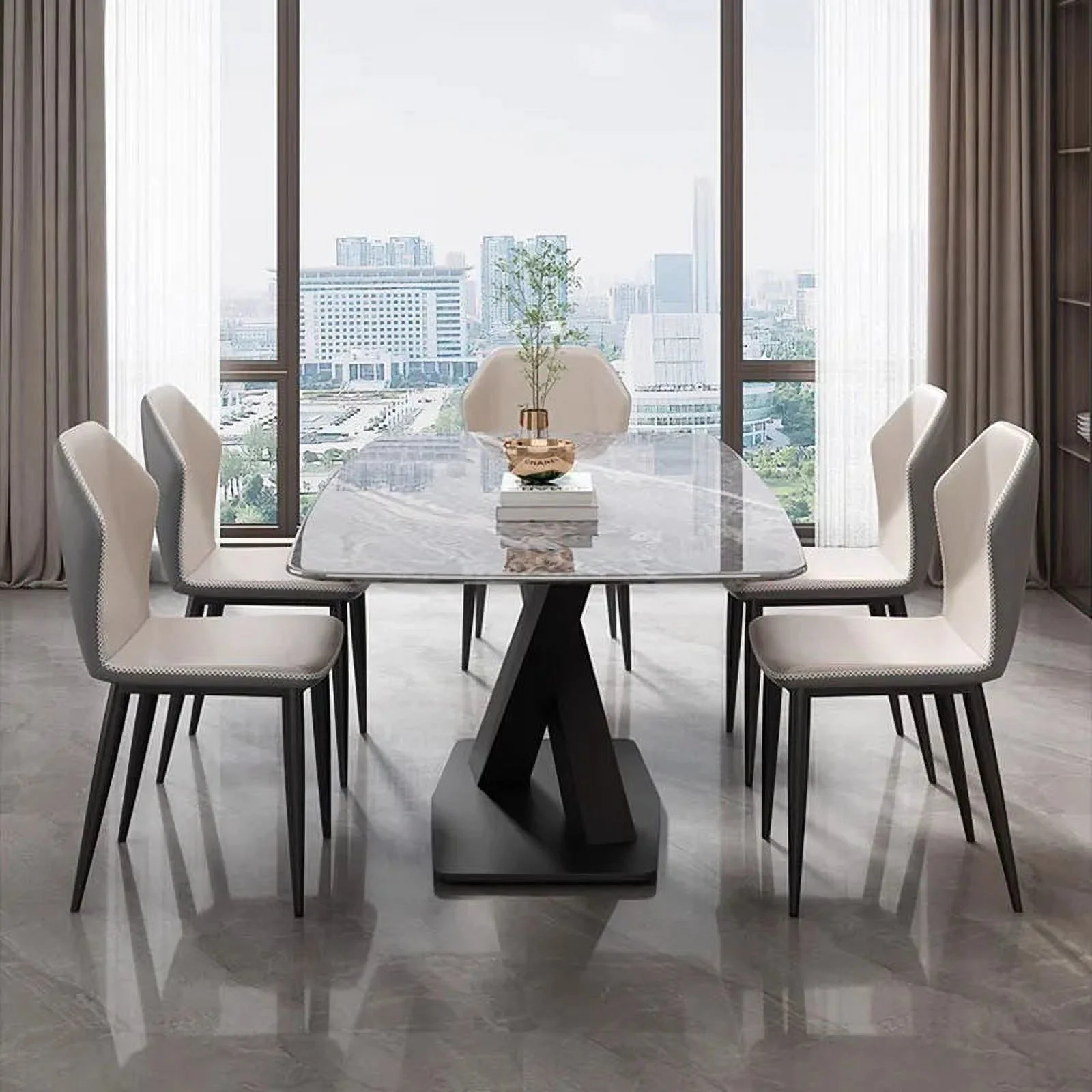 Luxury Art Dining Table Rectangle Nordic Modern Minimalist Design Dining Table Living Room Mesa De Comedor Home Furniture