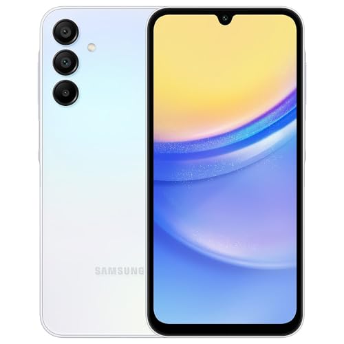 Samsung Galaxy A15 5G (SM-156M/DSN), 128GB 6GB RAM, Dual SIM, Factory Unlocked GSM, International Version (Wall Charger Bundle)