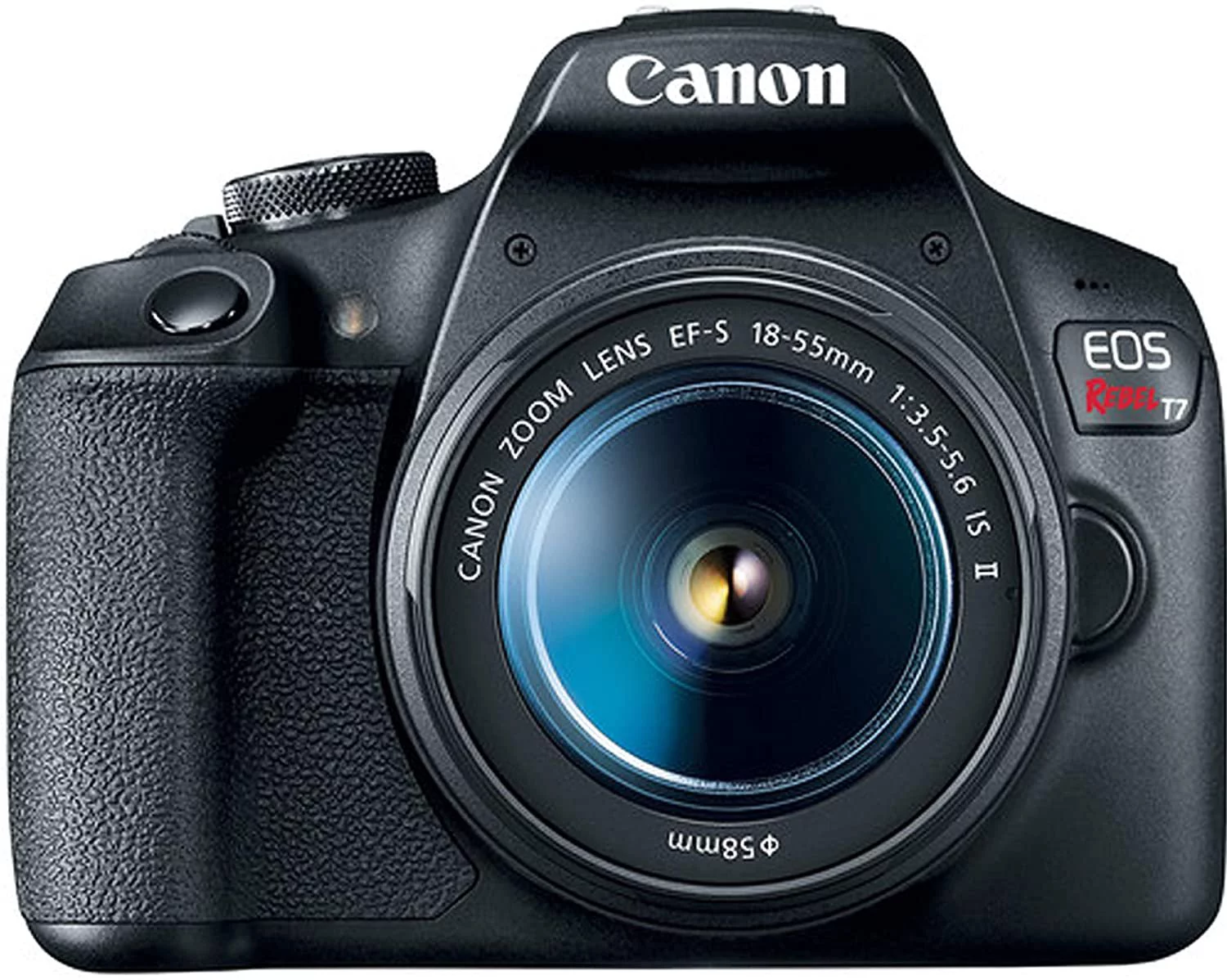 Canon EOS Rebel T7 DSLR Camera w/EF-S 18-55mm F/3.5-5.6 Zoom is II Lens + 32GB Memory + Case + Tripod 20pc Bundle