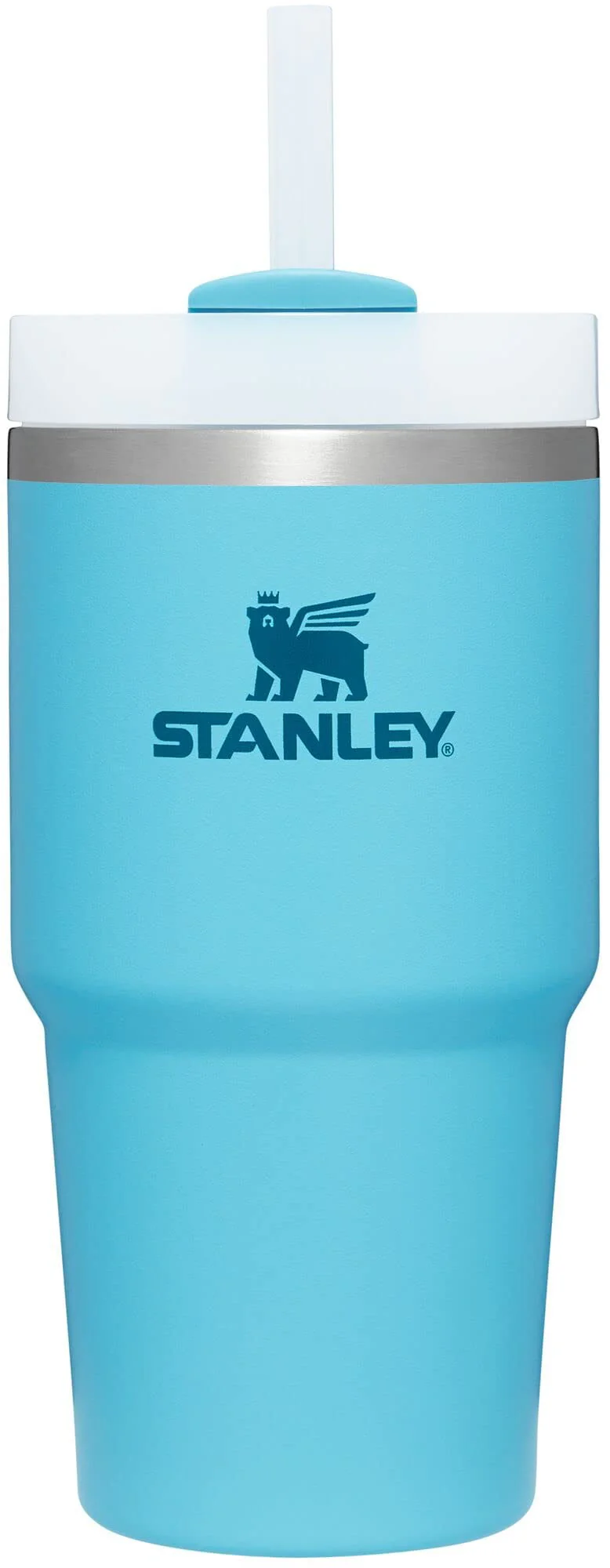 Stanley Quencher H2.0 FlowState Stainless Steel Vacuum Insulated Tumbler with Lid and Straw for Water, Iced Tea or Coffee, Smoothie and More, Pool, 20 oz