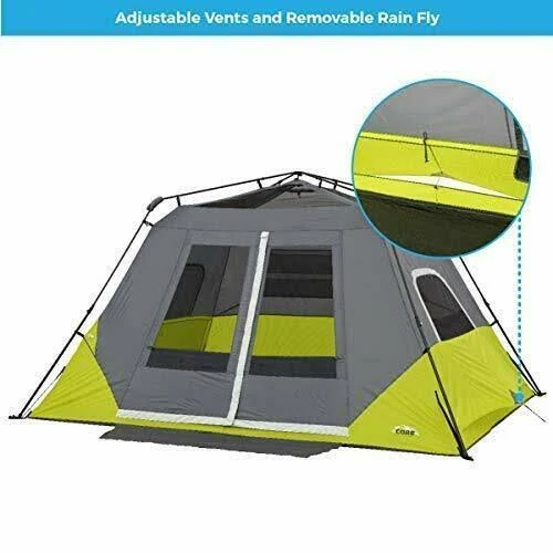 Core Equipment 6 Person Instant Cabin Tent with Awning