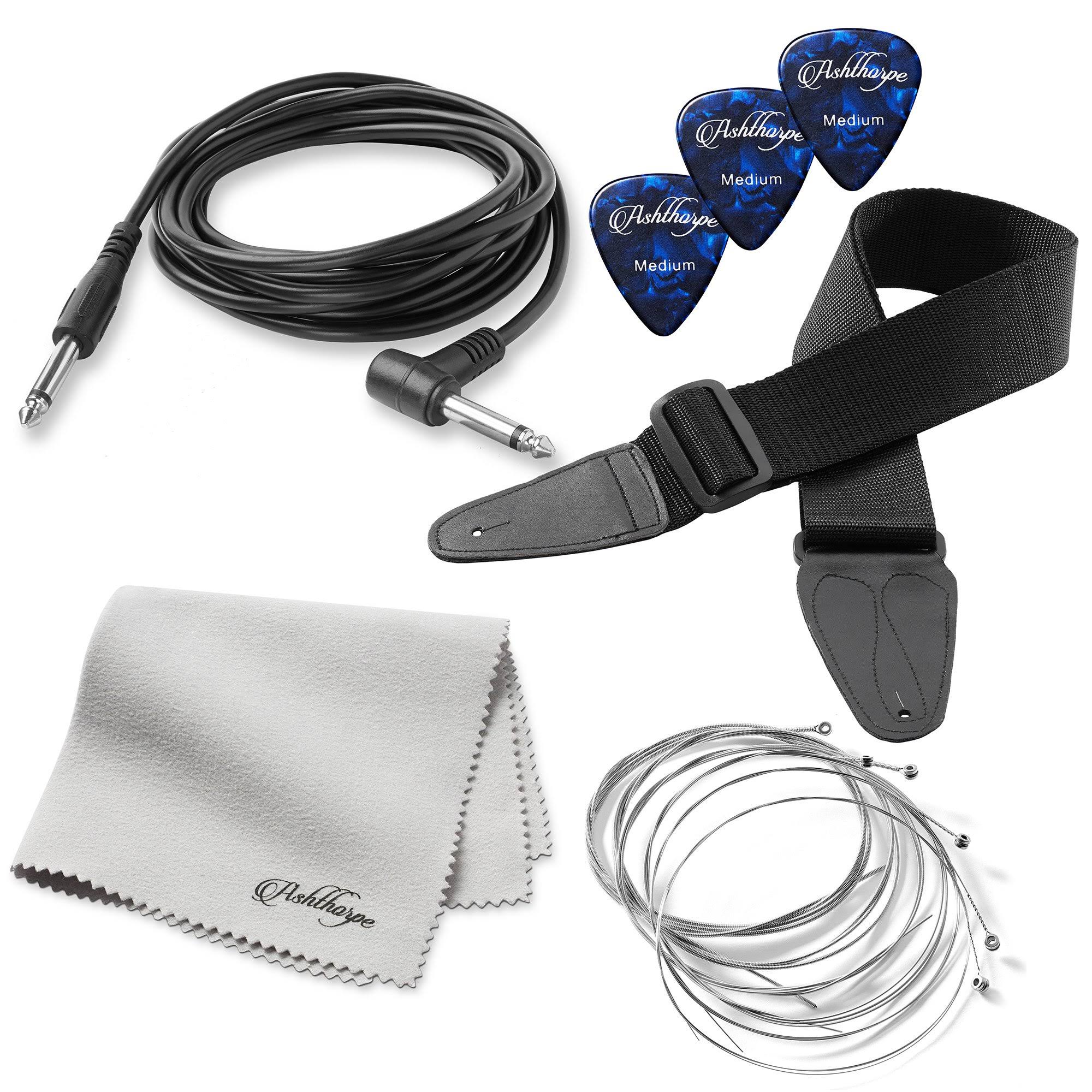 39-Inch Electric Guitar Bundle Sunburst-White