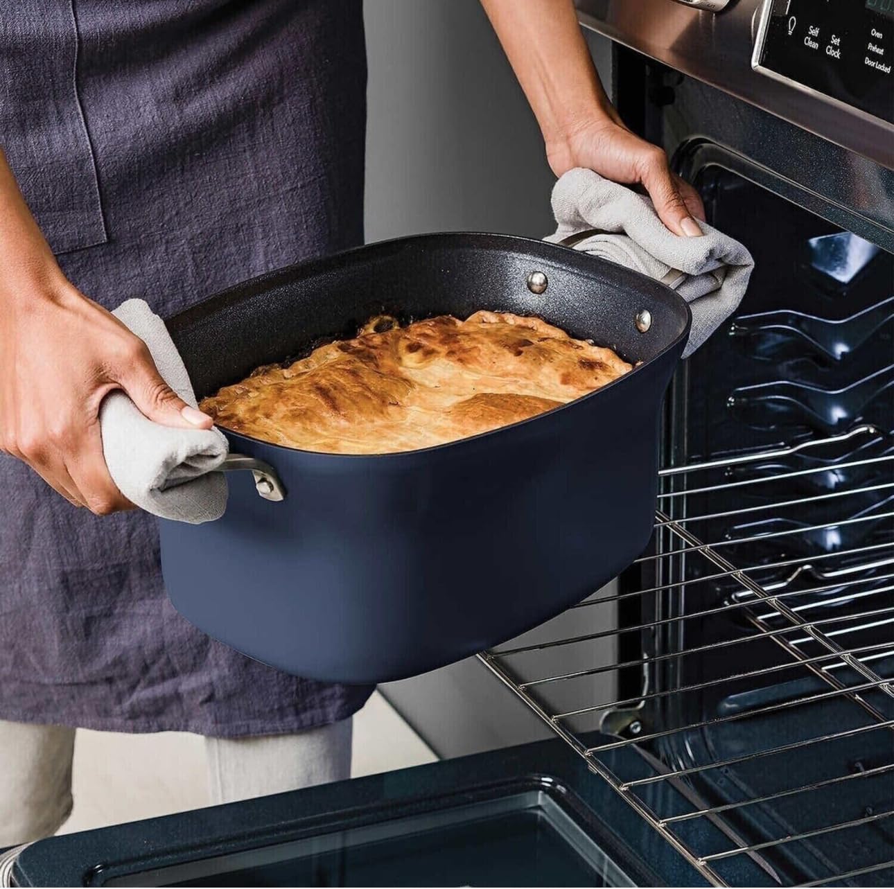 Ninja Foodi PossibleCooker PRO 8.5 Quart Multi-Cooker, with 8-in-1 Slow Cooker, Dutch Oven, Steamer, Glass Lid Integrated Spoon, Nonstick, Oven Safe Pot to 500°F, Navy