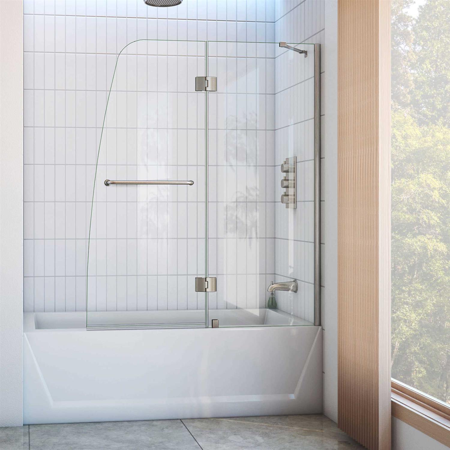 DreamLine Aqua 48 Frameless Hinged Tub Door SHDR-3148586-04 - Shop Hardware Tools Online Store