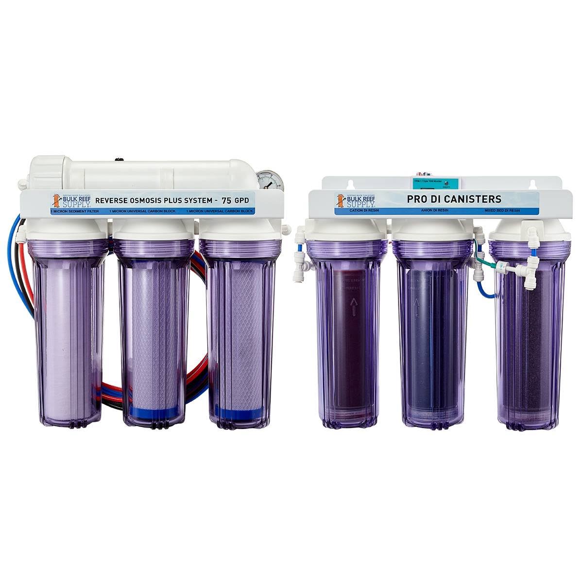 7 Stage Pro Plus 75 gpd RO/DI System - Bulk Reef Supply