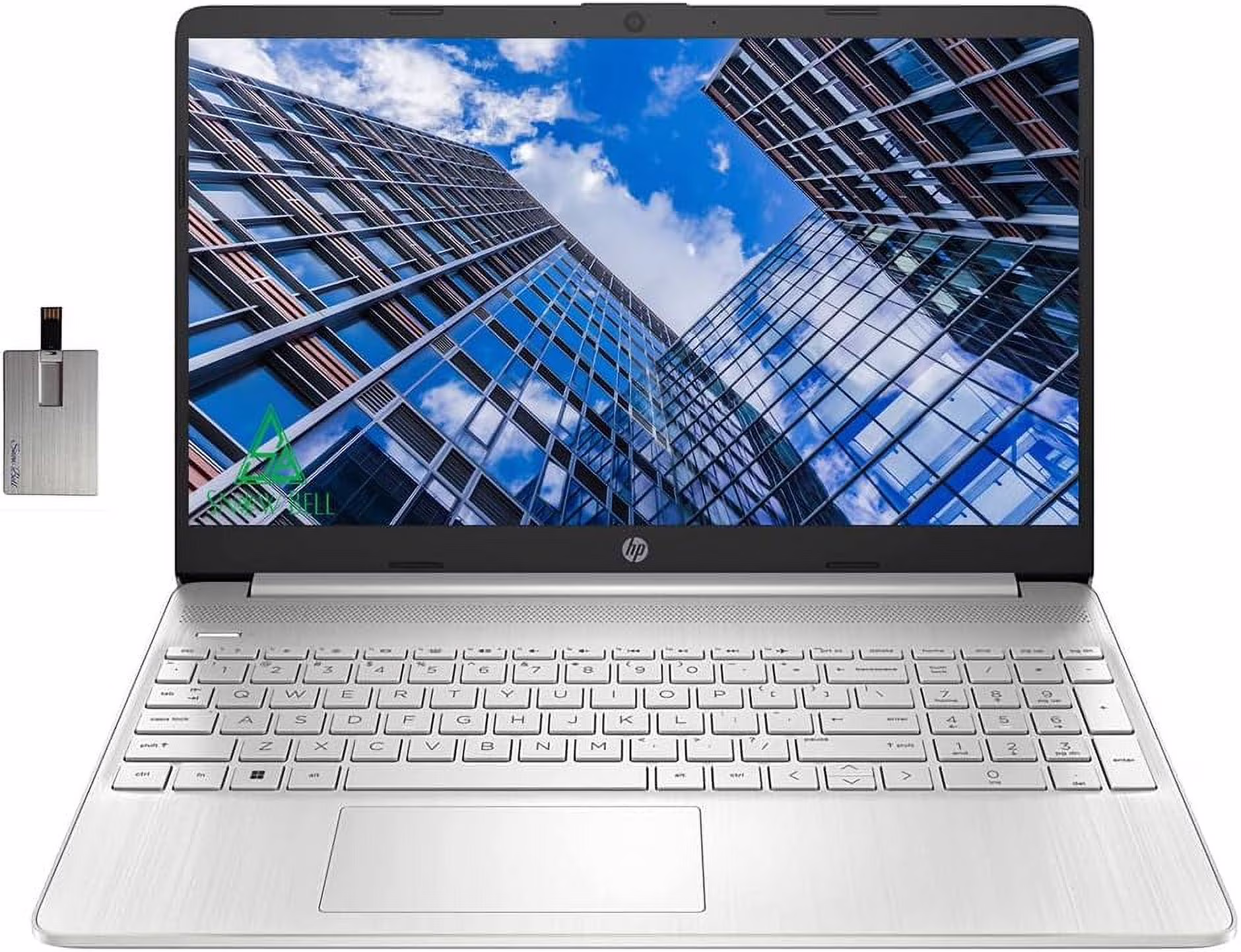 HP Touchscreen Laptop, 15.6" FHD IPS Laptop, 11th Gen Intel Core i7-1165G7 Processor, 64GB DDR4 RAM, 2TB SSD, Intel Iris Xe Graphics, 720p HD Webcam, Windows 11, with 32GB Hotface USB Card