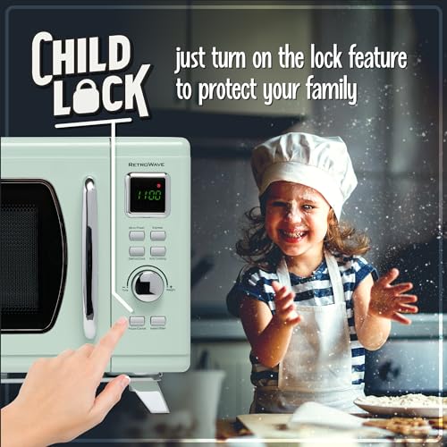 Nostalgia Retro Compact Countertop Microwave