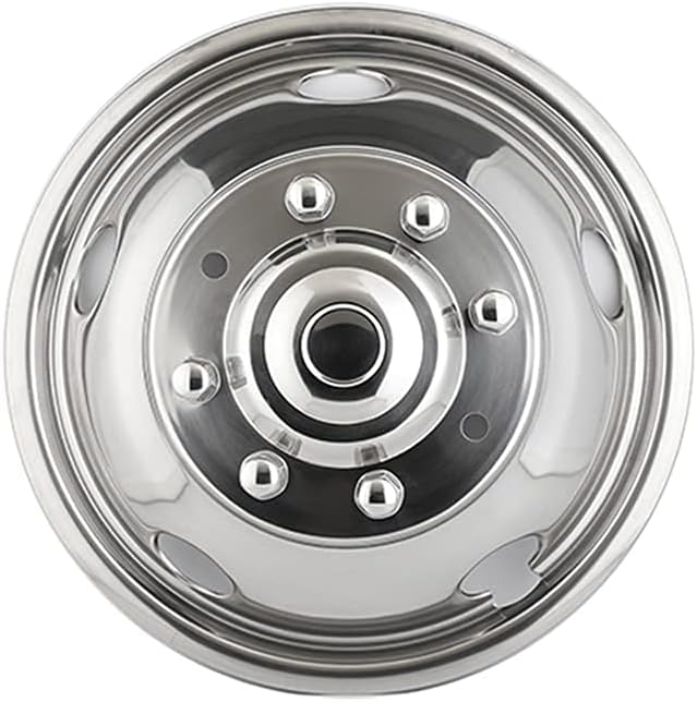 Kucaruce Set of 4 19.5 10 Lug Wheel Skins Hub Caps Rim Covers Stainless Steel Wheel Simulators For 2008-2020 R_a_m 4500 5500 Pickup