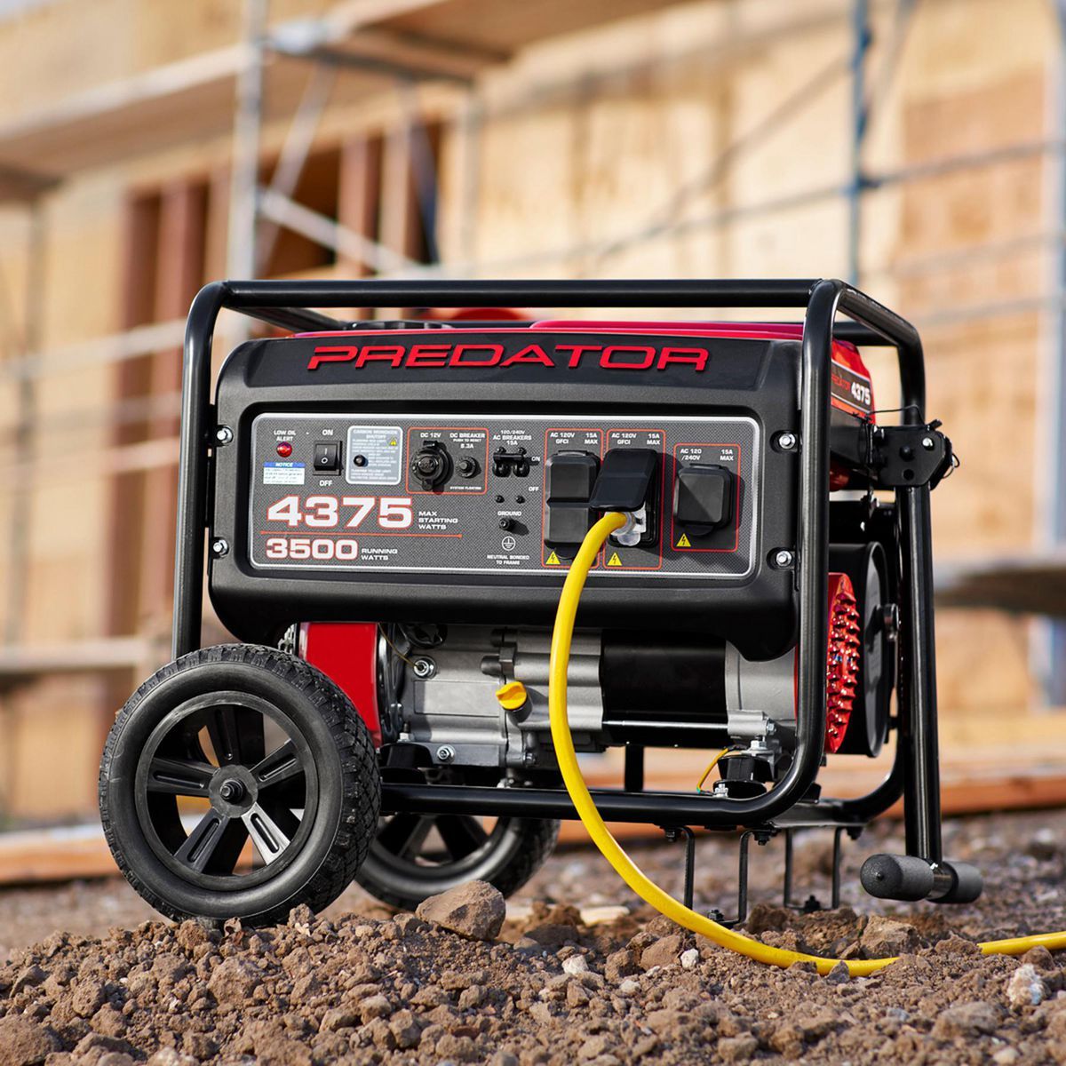 PREDATOR 4375 Watt Gas-Powered Portable Generator with CO SECURE Technology, EPA