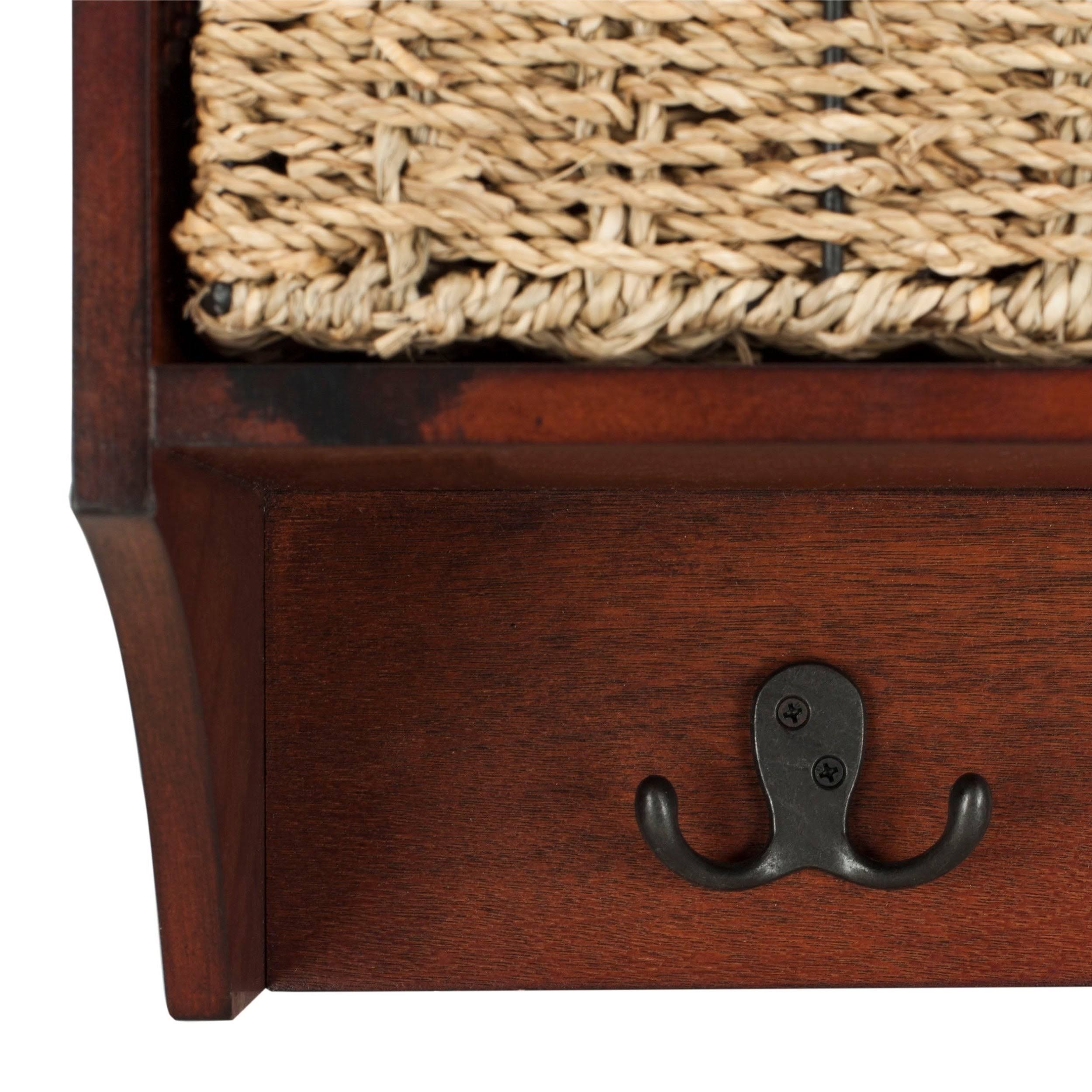 Safavieh Finley Cherry Hanging 3 Basket Wall Rack