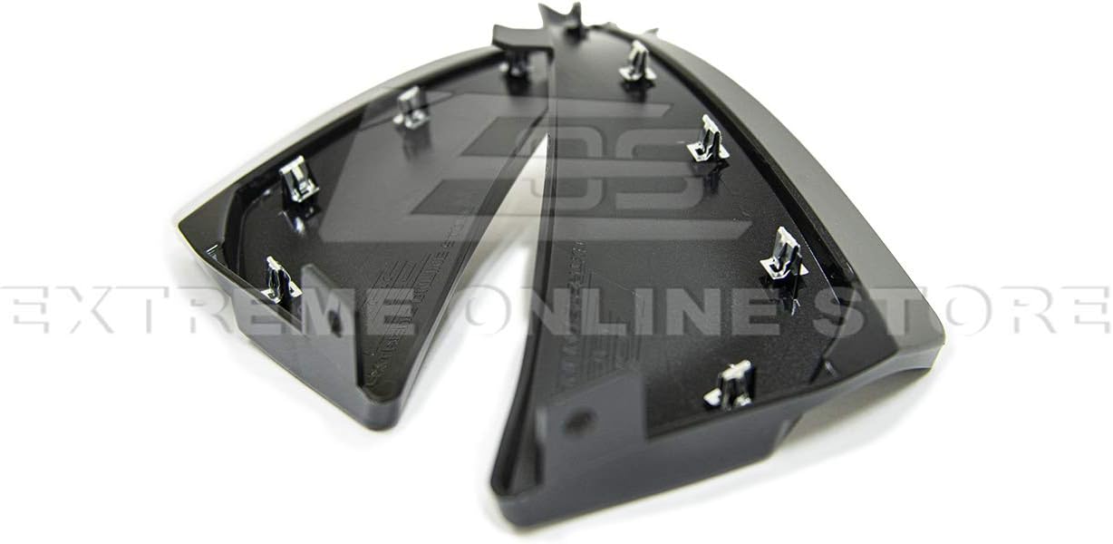 Extreme Online Store Replacement for 2020-Present Chevrolet Corvette C8 All Models | GM Factory XL Extended Style Painted Carbon Flash Metallic Rear Side Splash Guards Mud Flap Pair