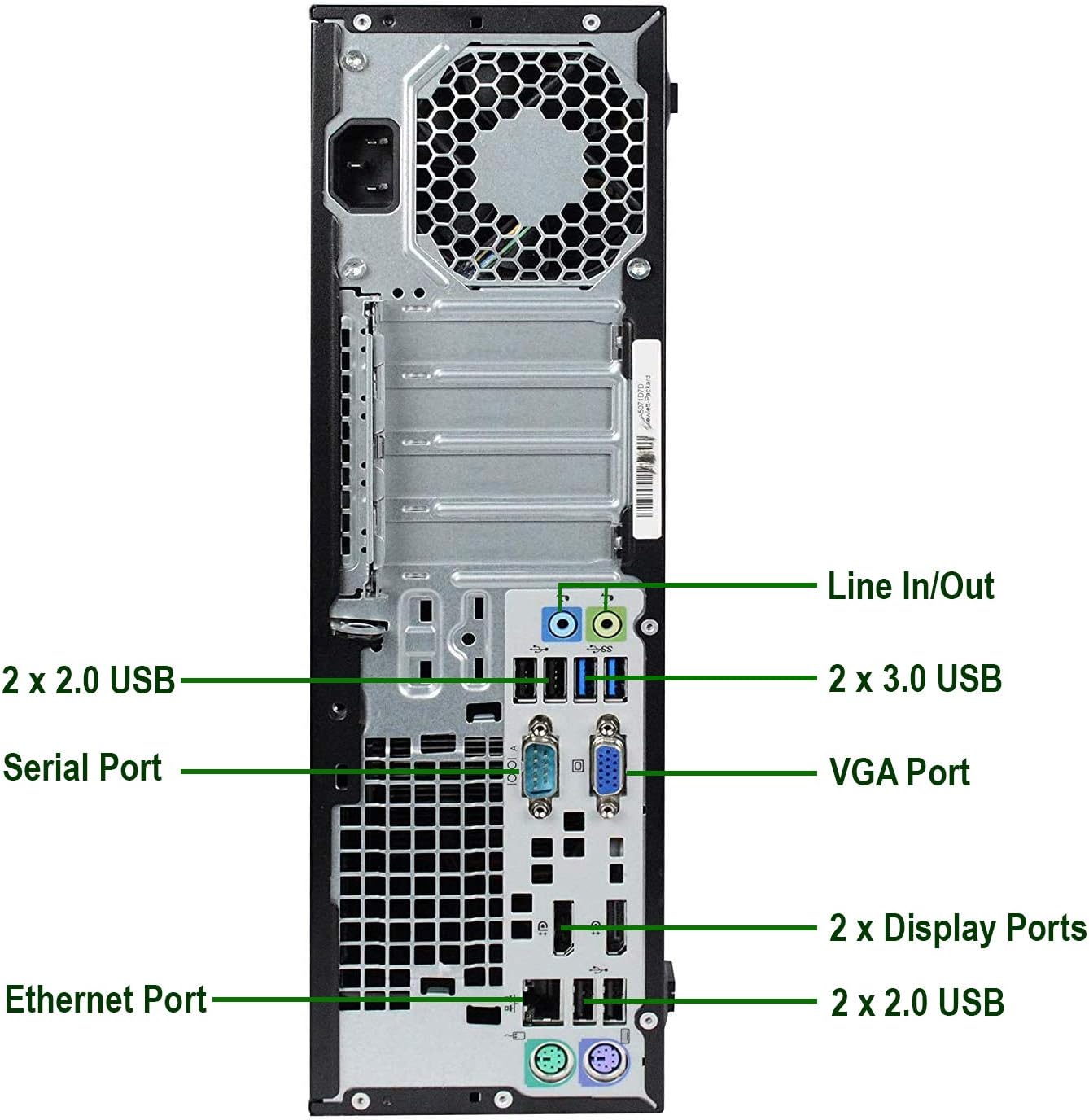 HP 800 G1 SFF Computer Desktop PC, Intel Core i7 3.4GHz Processor, 16GB Ram, 512GB M.2 SSD,Wireless Keyboard & Mouse, WiFi | Bluetooth, Microsoft Office 365, Windows 10 Professional (Renewed)