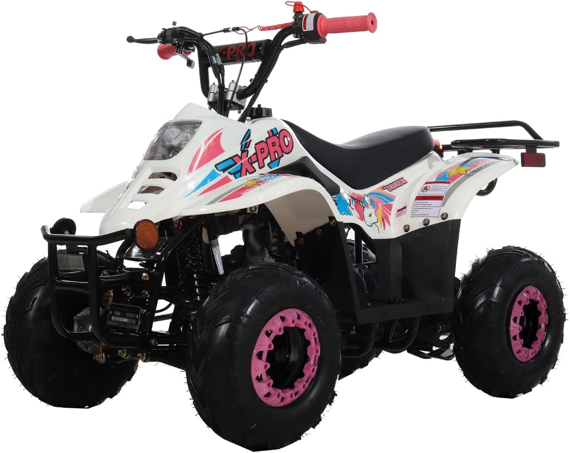 X-PRO Bolt 110 110cc ATV Quad Gas Powered 110cc 4 Wheeler ATVs Off Road ATV 4 Wheelers(Green)