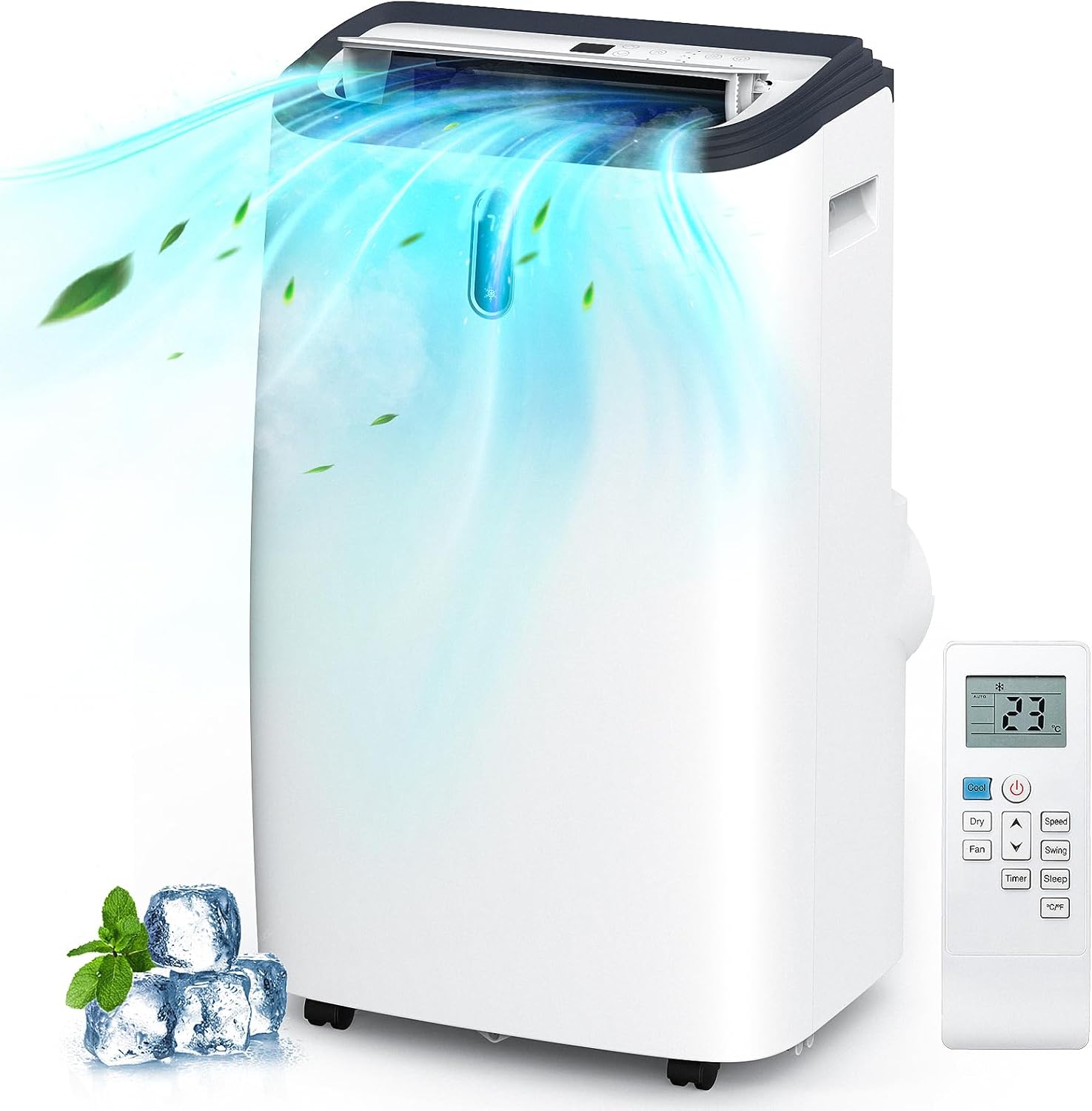 ZAFRO Portable Air Conditioners 12000 BTU Air Conditioner for Room Up to 550 Sq. Ft