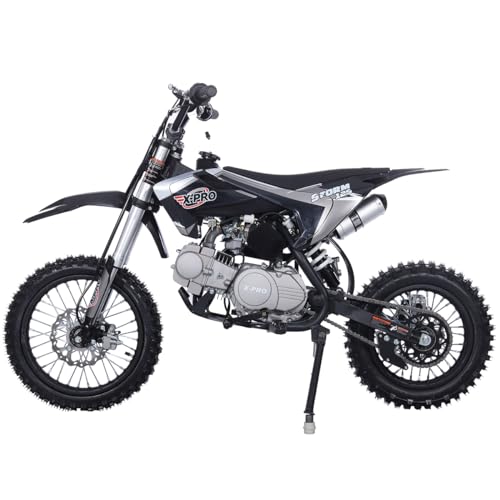 X-PRO Storm 125cc Zongshen Engine Kids Dirt Bike Pit Bike Youth Dirt Pit Bike with 4-Speed Manual Transmission,Big 14"/12" Tires!