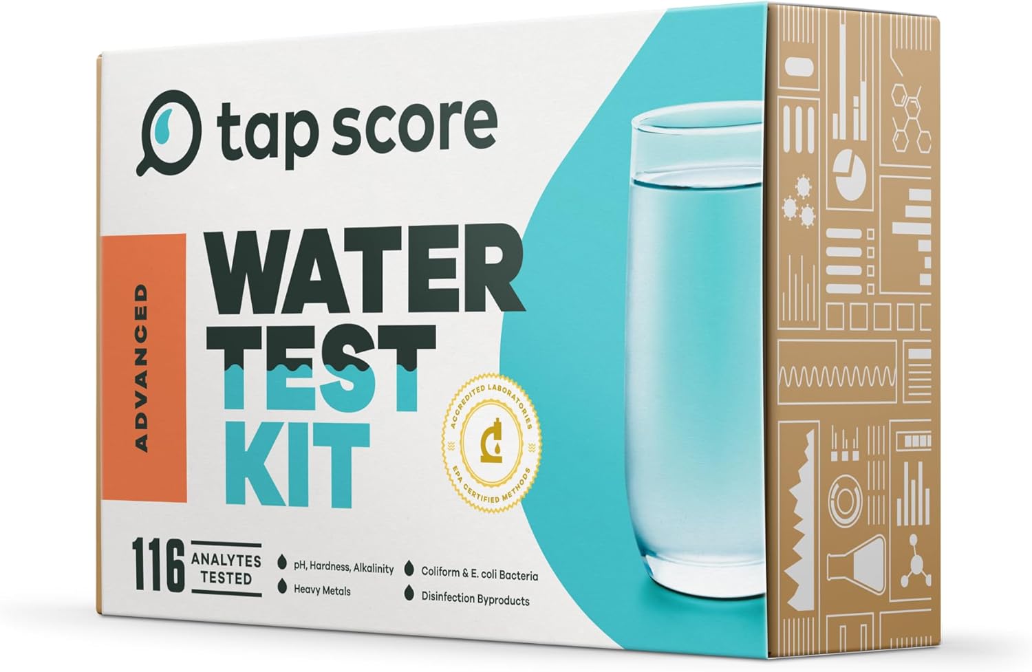 Advanced Home Water Test Kit | Well or City | EPA Certified Drinking Water Labs | "#1 Best Home Water Test" - Wirecutter
