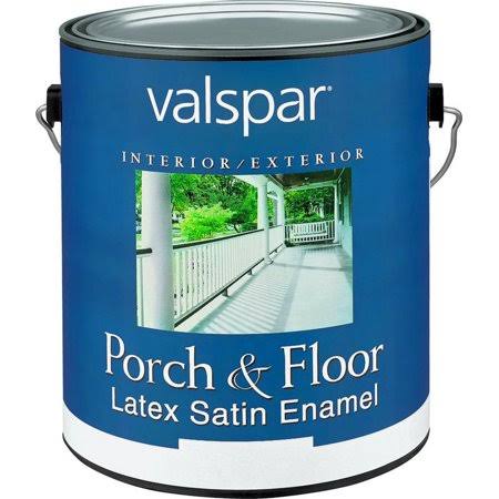 New Valspar 1521 Paint Interior Exterior Satin Dark Green Floor Gallon (Case of 2),1 Each