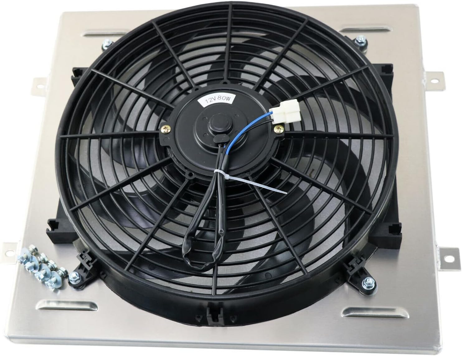 RadRace Aluminum Radiator Shroud 14" Fan for 1964 1965 1966 64 65 66 Ford Mustang Falcon Comet V8