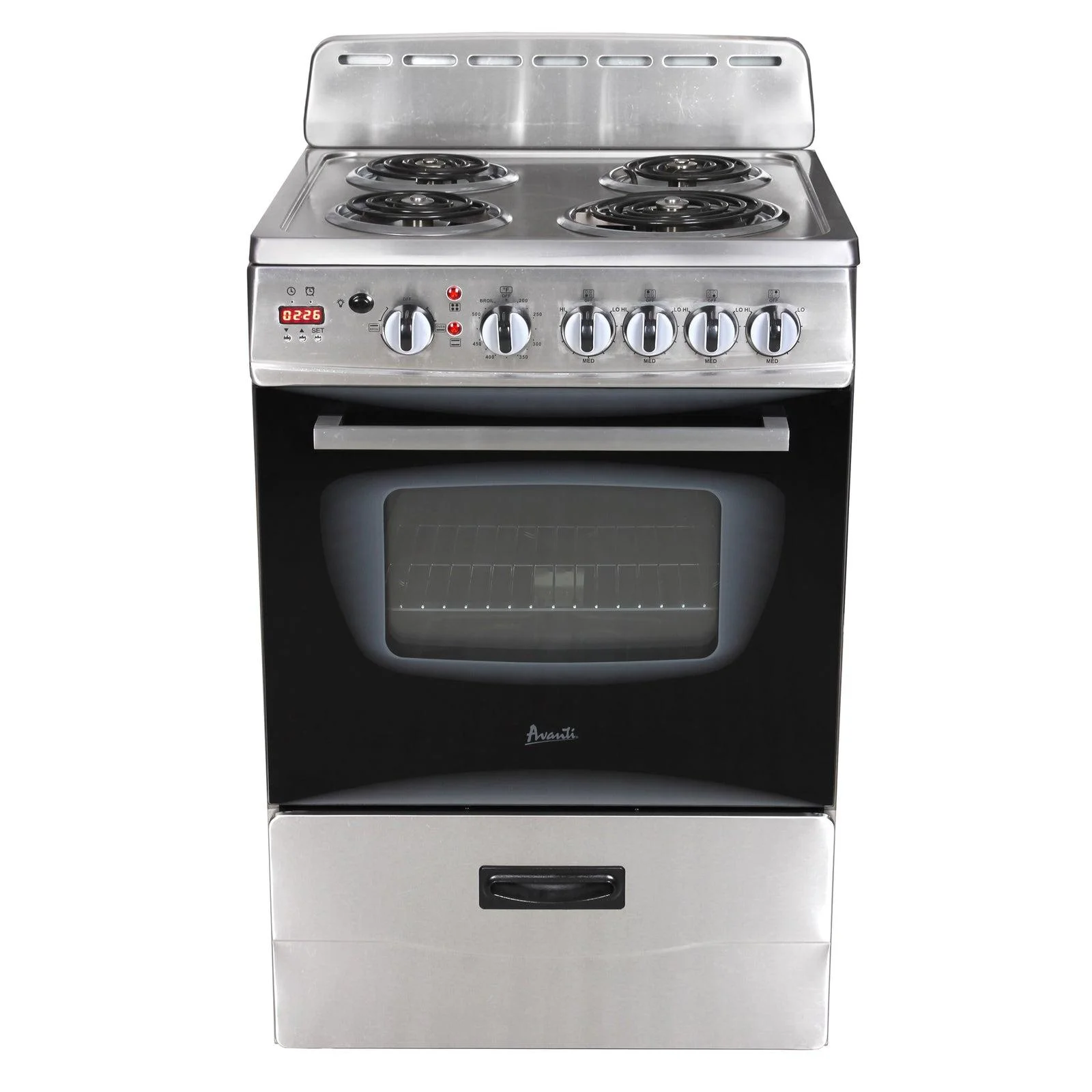 Avanti ERU240P0W 24 Inch Electric Freestanding Range - White