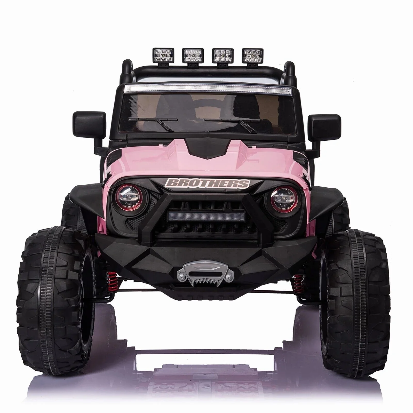 2-Seater 24V Ride-On Truck Toy with Remote Control and 400W Power for Kids - Curated Treasures Market