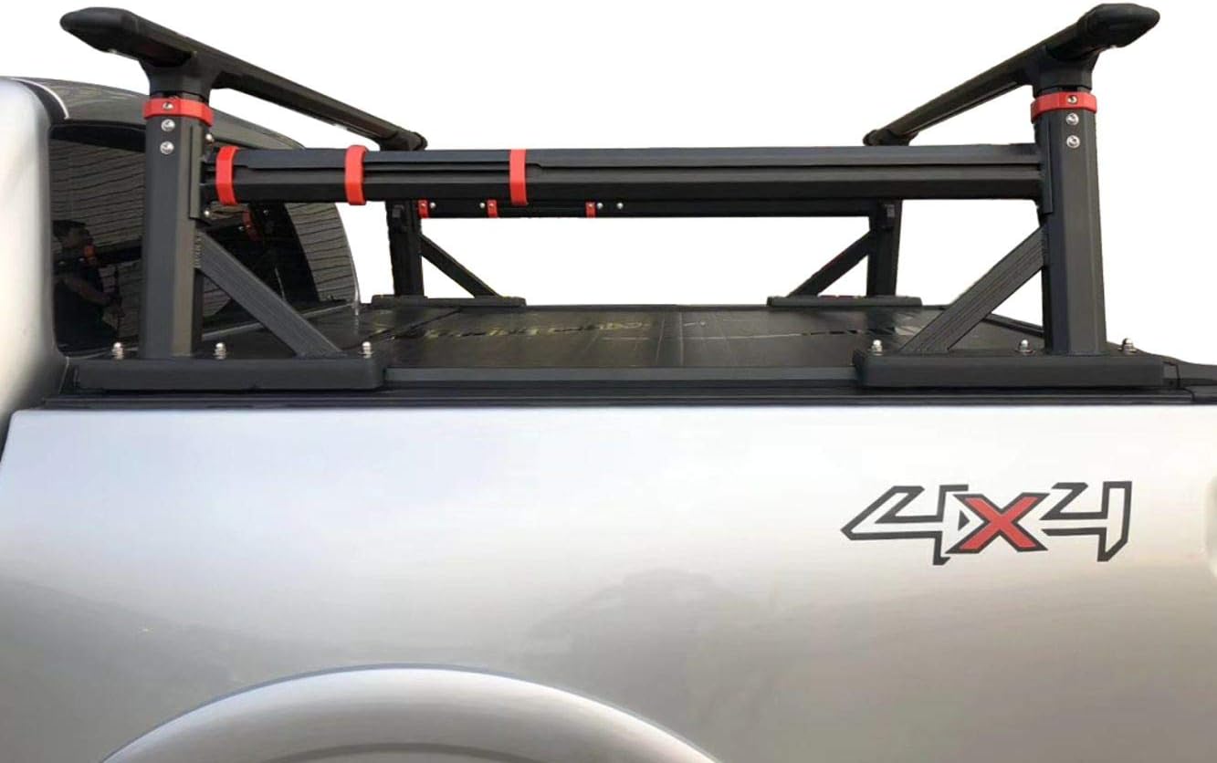 Adjustable Height Duty Pickup Truck Bed Rack Cross Bars Universal Extendable No Drilling Required