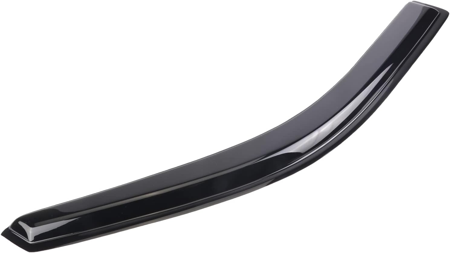 AUTOTOP 4PCS Tape On Dark Smoke Window Deflectors Sun Rain Vent Guard for 2009-2018 Ram 1500 Crew Cab / Mega Cab