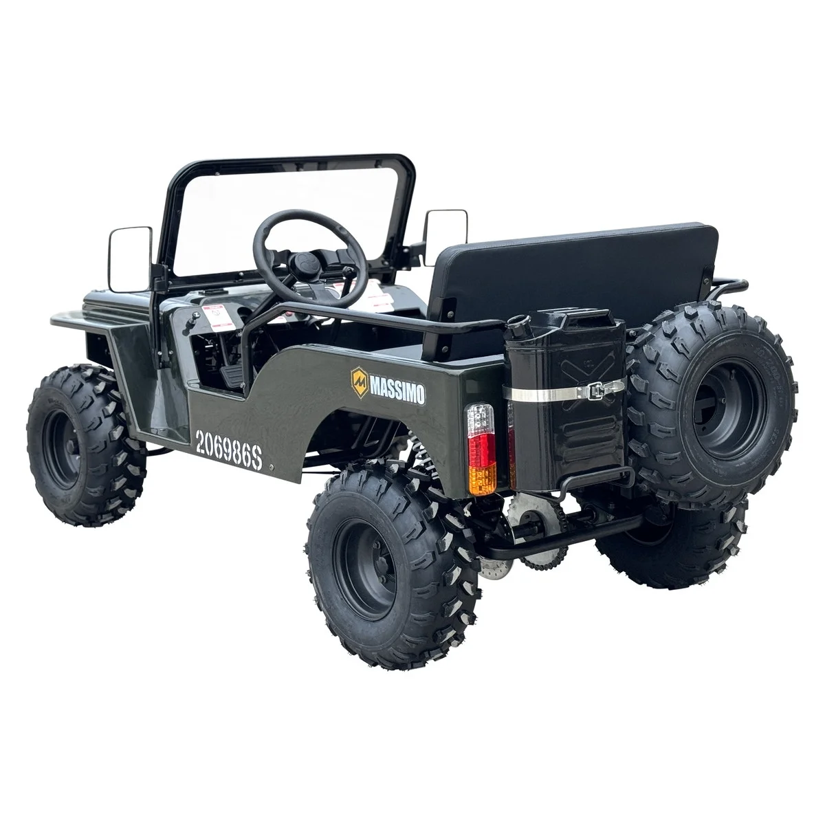 Massimo Mini 125 | 4 Stroke 9HP 2WD (Go Kart) (Green) - Curated Treasures Market