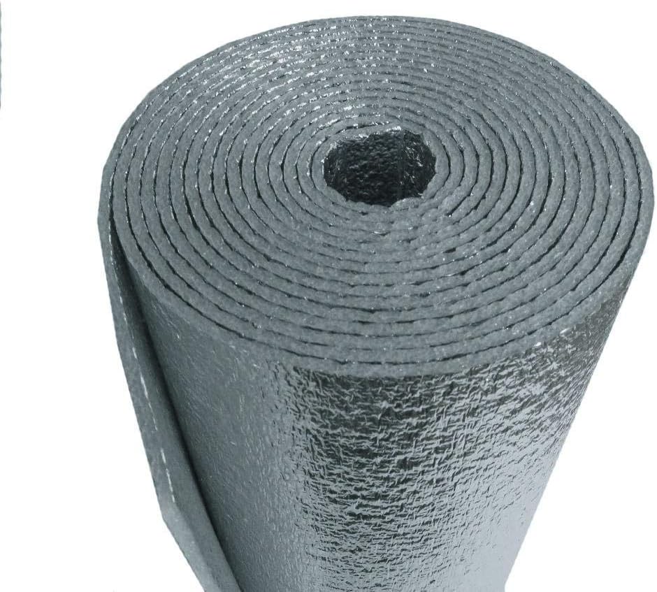 AES R-8 HVAC Duct Wrap Insulation Reflective 2 Sided Foam Core 4' x 12' (48 Sq Ft)