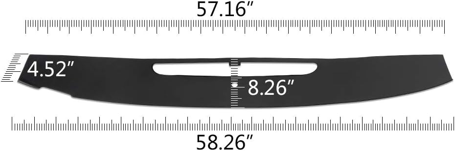 G-PLUS Dash Board Cover Compatible with 2007-2014 Cadillac Escalade ESV/2007-2013 EXT and Hybrid Front Dash Defrost Vent Grille Cover Cap Bezel Black Pack of 2