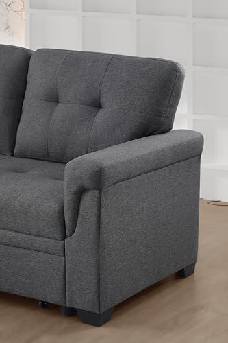 Oversized U-Shaped Sectional Sofa Couch Plush Corduroy Upholstered Modular Deep Seat Sofa&Couch Sectional W/Right Facing Chaise Lounge and 7 Toss Pillows for Home Apartment Living Room Furniture Sets