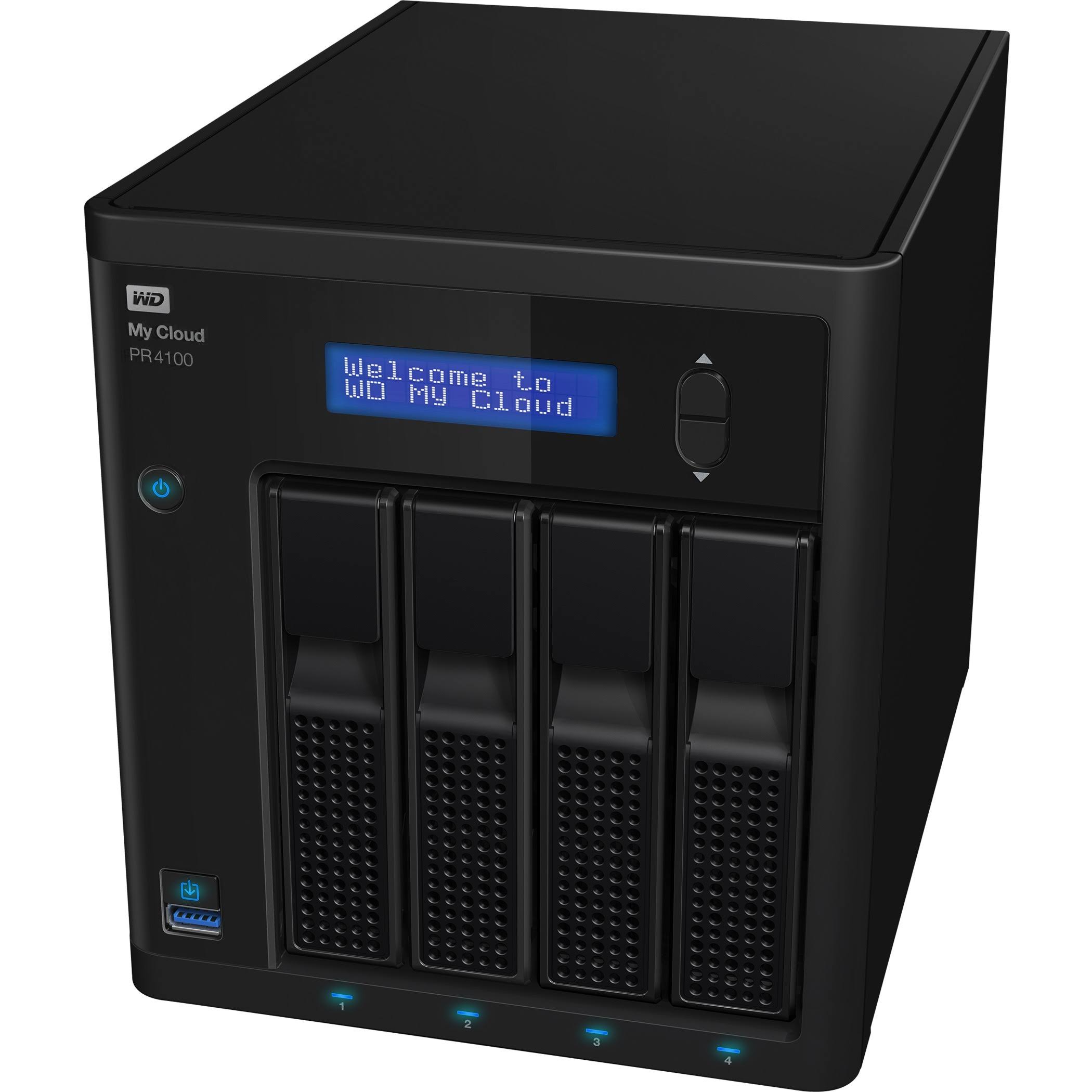 WD My Cloud PR4100 WDBNFA0160KBK 4-Bay NAS Server - 4 x 4 TB