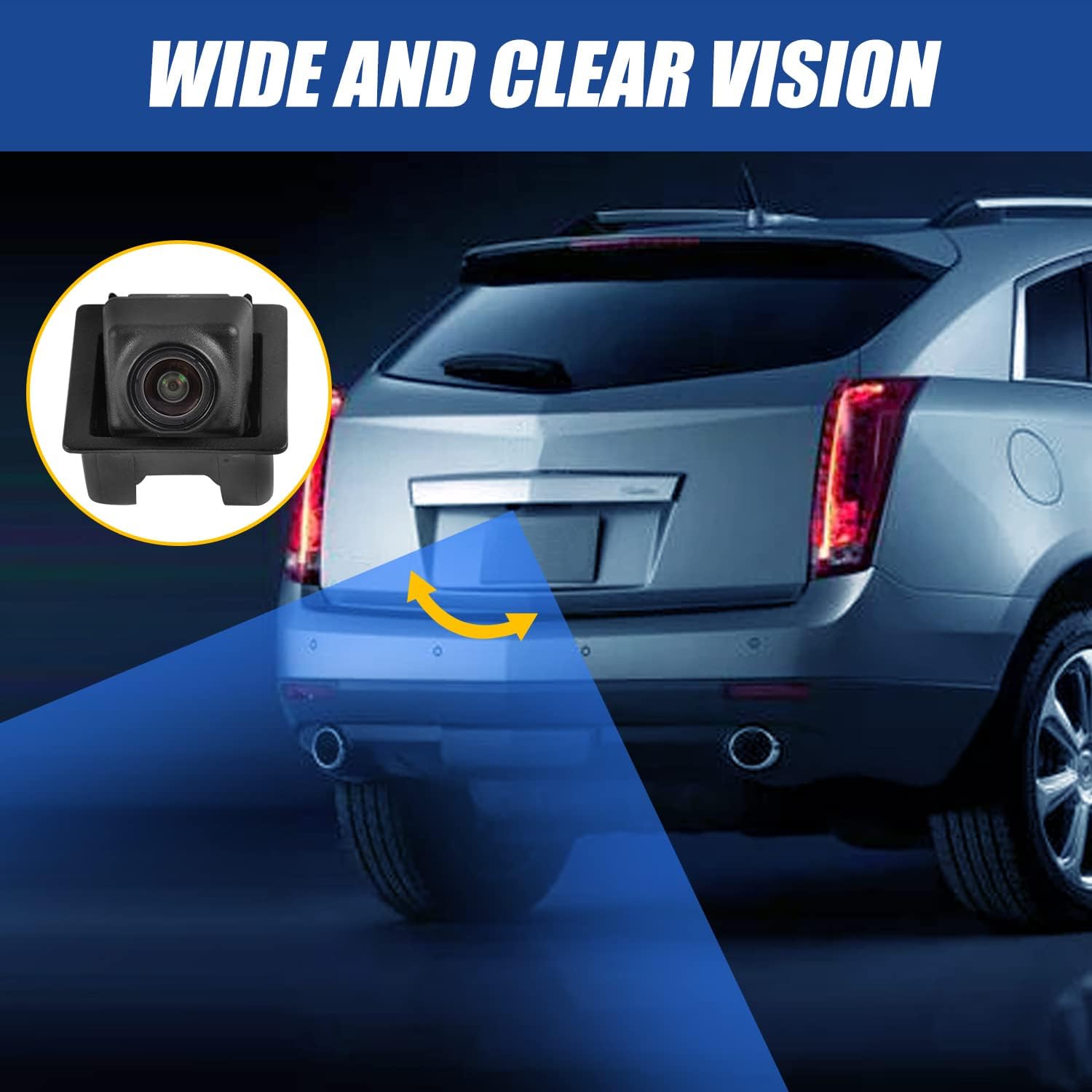 23205689 Rear View Backup Reversing Camera Compatible with 2010-2015 Cadillac SRX Backup Camera Replaces 20910350 15926122 22915398 Pack of 2
