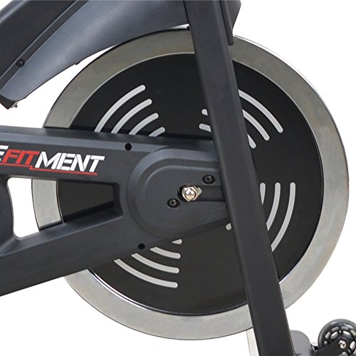 EFITMENT Indoor Cycle Bike, Magnetic Cycling Trainer Exercise with Belt Drive, LCD Monitor and Pulse Monitor