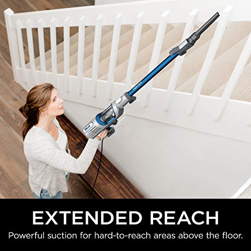 Shark HV322 Rocket Deluxe Pro Corded Stick Vacuum with LED Headlights, XL Dust Cup, Lightweight, Perfect for Pet Hair Pickup, Converts to a Hand Vacuum, with Pet Attachments, Bordeaux/Silver