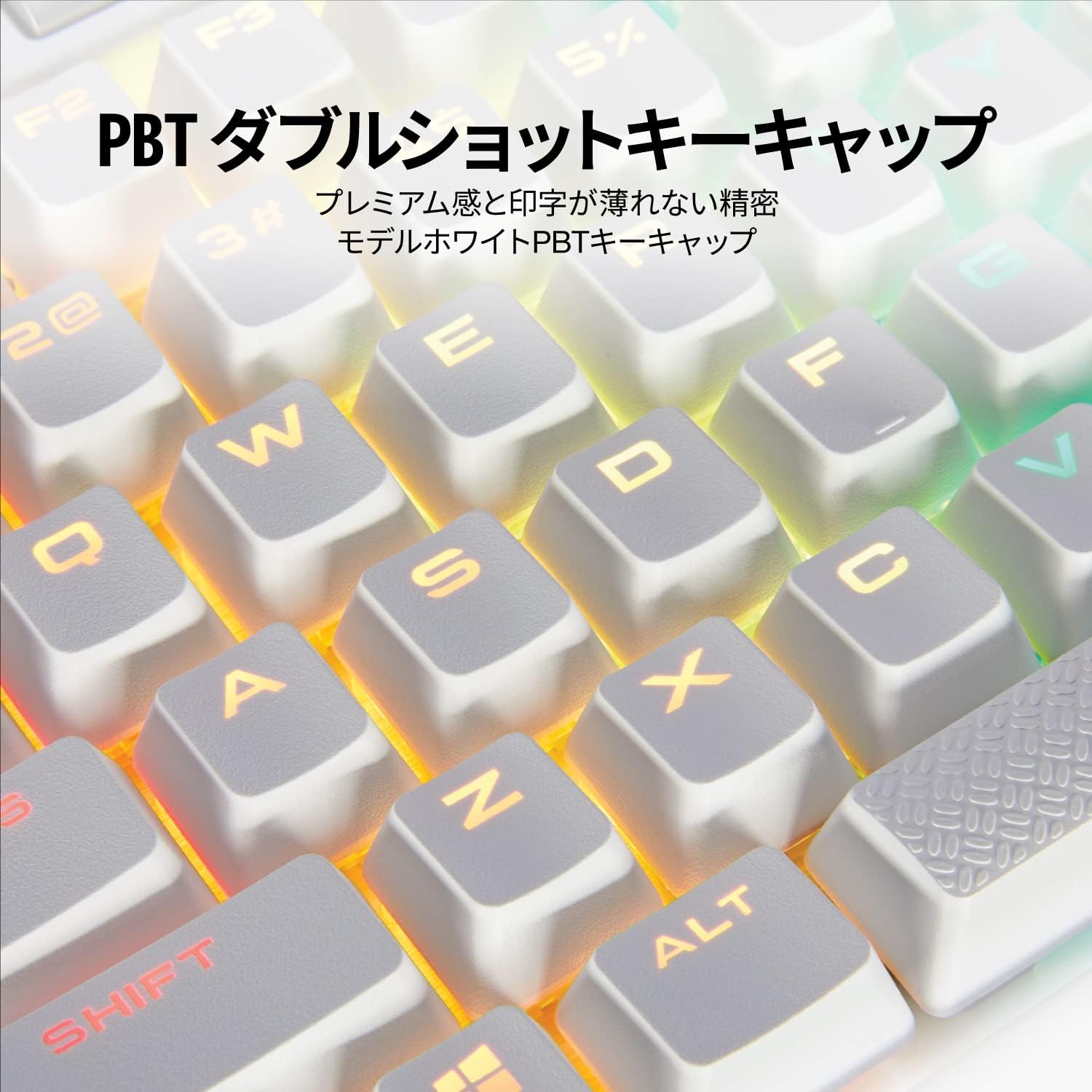 Corsair K70 RGB MK.2 SE Mechanical RAPIDFIRE Gaming Keyboard - USB Passthrough & Media Controls - PBT Double-Shot Keycaps - Cherry MX Speed - RGB LED Backlit - White