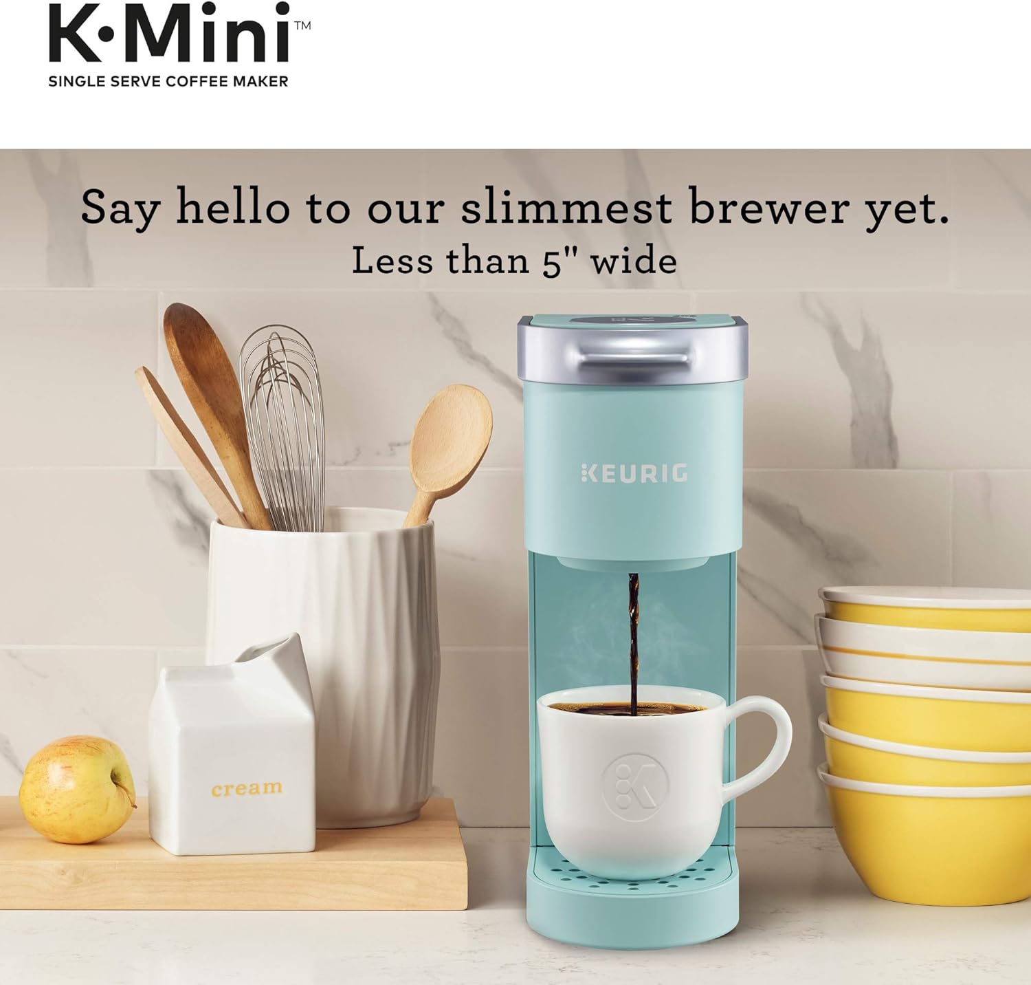 Keurig K-Mini Single Serve Coffee Maker, Evergreen & K-Mini Single Serve Coffee Maker, Oasis